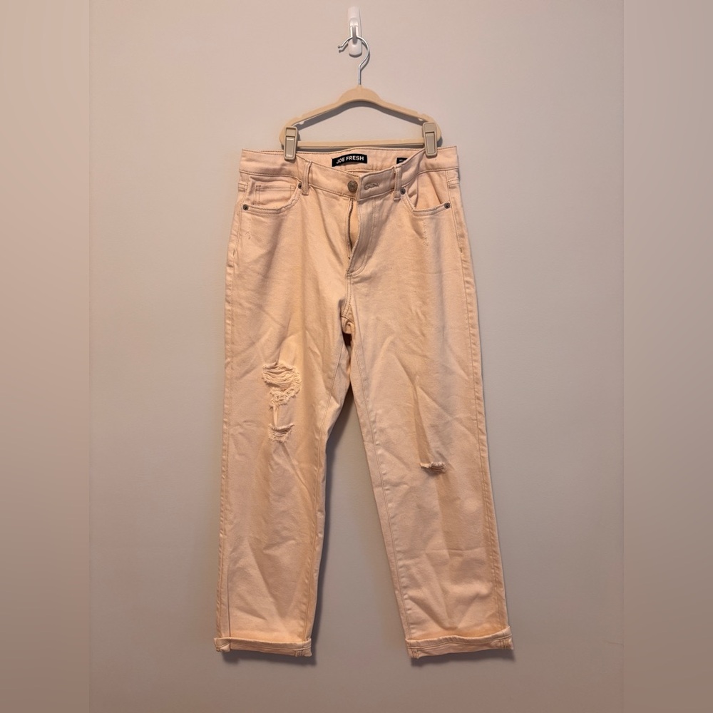Ripped Jeans - Cream